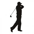 Golf Portrait Forward Swing