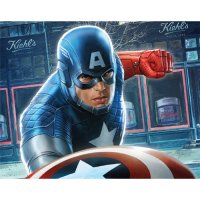 Captain America light-colored apparel iron on stickers 12