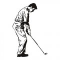 Golf Golfer Swing Put