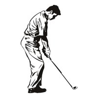 Golf Golfer Swing Put