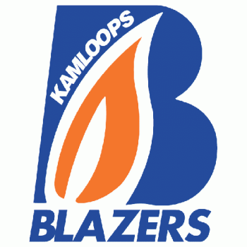 1987 88-200405 Kamloops Blazers Primary Logo Light Iron-on Stickers (Heat Transfers)