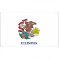 Illinois State Flag Light Iron On Stickers (Heat Transfers)