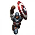 Captain America light-colored apparel iron on stickers 4