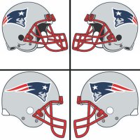 New England Patriots Helmet Logo  Light Iron-on Stickers (Heat Transfers)