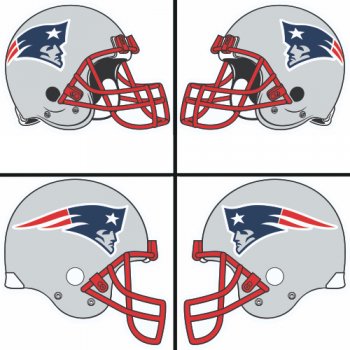 New England Patriots Helmet Logo  Light Iron-on Stickers (Heat Transfers)