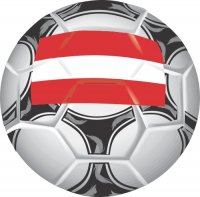 Austria Soccer Light Iron-on Stickers (Heat Transfers)