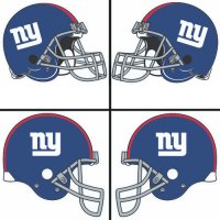 New York Giants Helmet Logo  Light Iron-on Stickers (Heat Transfers)