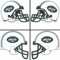 New York Jets Helmet Logo  Light Iron-on Stickers (Heat Transfers)