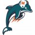 Miami Dolphins Alternate Logo  Light Iron-on Stickers (Heat Transfers) version 2