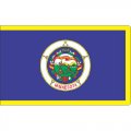 Minnesota State Flag Light Iron On Stickers (Heat Transfers)