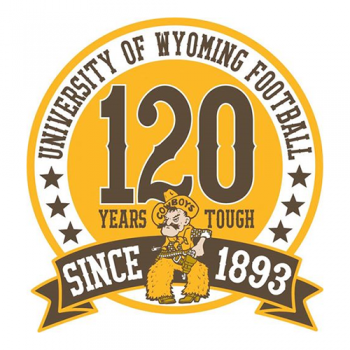 2013 Wyoming Cowboys Anniversary Logo Light Iron-on Stickers (Heat Transfers) Paper