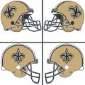 New Orleans Saints Helmet Logo  Light Iron-on Stickers (Heat Transfers)