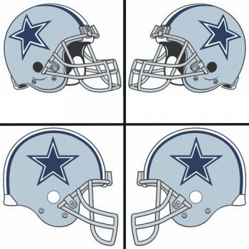 Dallas Cowboys Helmet Logo  Light Iron-on Stickers (Heat Transfers)