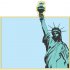 Statue of Liberty Light Iron On Stickers (Heat Transfers) version 3