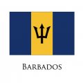 BARBADOS Flags light iron ons