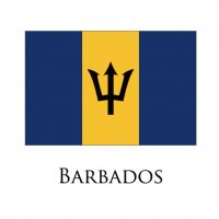 BARBADOS Flags light iron ons