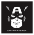 Captain America light-colored apparel iron on stickers 14