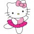 Hello Kitty Light Iron On Stickers (Heat Transfers) version 7