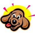 Dog Light Iron On Stickers (Heat Transfers) version 16