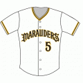 Bradenton Marauders home uniform(2011-pres)Light Iron-on Stickers (Heat Transfers) 01