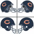 Chicago Bears Helmet Logo  Light Iron-on Stickers (Heat Transfers)