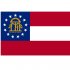 Georgia State Flag Light Iron On Stickers (Heat Transfers)