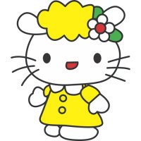 Hello Kitty Light Iron On Stickers (Heat Transfers) version 11