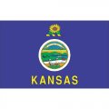 Kansas State Flag Light Iron On Stickers (Heat Transfers)