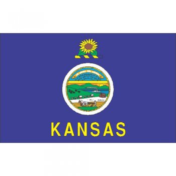 Kansas State Flag Light Iron On Stickers (Heat Transfers)