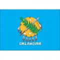 Oklahoma State Flag Light Iron On Stickers (Heat Transfers)