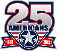 2012 13 Tri-City Americans Anniversary Logo Light Iron-on Stickers (Heat Transfers)