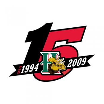 Halifax Mooseheads 2008 09 Anniversary Logo Light Iron-on Stickers (Heat Transfers)