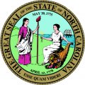 North Carolina Seal Light Iron On Stickers (Heat Transfers)