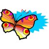 Butterfly Light Iron On Stickers (Heat Transfers) version 2