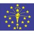 Indiana State Flag Light Iron On Stickers (Heat Transfers)