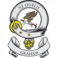 Graham Clan Badge Light Iron On Stickers (Heat Transfers)