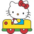 Hello Kitty Light Iron On Stickers (Heat Transfers) version 16