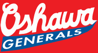 1962 63-1964 65 Oshawa Generals Alternate Logo Light Iron-on Stickers (Heat Transfers)