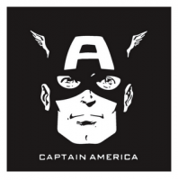 Captain America light-colored apparel iron on stickers 14