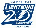 Tampa Bay Lightning Anniversary Logo  Light Iron-on Stickers (Heat Transfers)