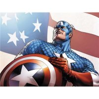 Captain America light-colored apparel iron on stickers 3