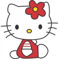 Hello Kitty Light Iron On Stickers (Heat Transfers) version 14