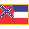 Mississippi State Flag Light Iron On Stickers (Heat Transfers)