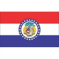 Missouri State Flag Light Iron On Stickers (Heat Transfers)