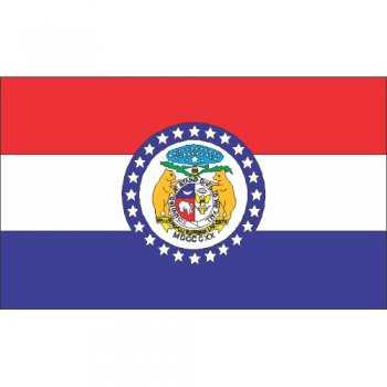 Missouri State Flag Light Iron On Stickers (Heat Transfers)