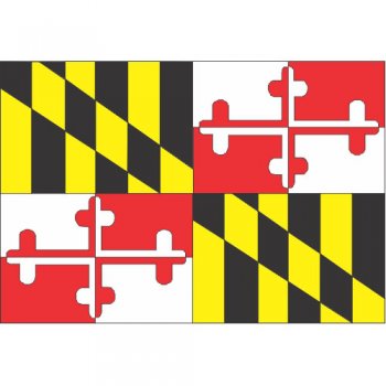 Maryland State Flag Light Iron On Stickers (Heat Transfers)