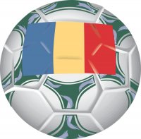 Romania Soccer Light Iron-on Stickers (Heat Transfers)