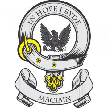 Maciain Clan Badge Light Iron On Stickers (Heat Transfers)