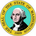 Washington Seal Light Iron On Stickers (Heat Transfers)