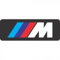 BMW M logo Light Iron On Stickers (Heat Transfers)